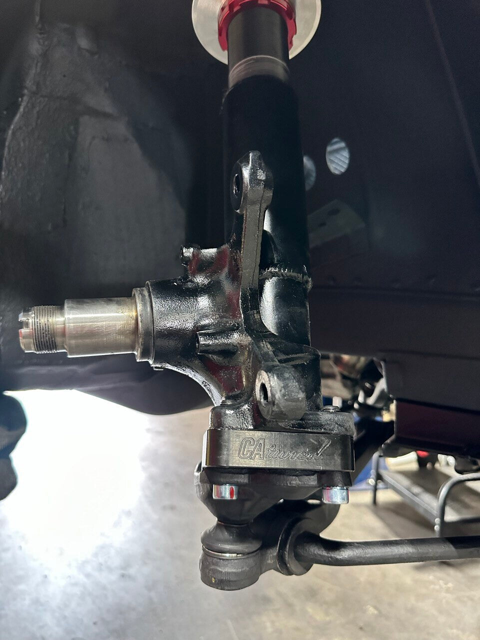 CAtuned Suspension Conversion adapter kit (E34 Spindle + bump steer correction) Compatible with E9