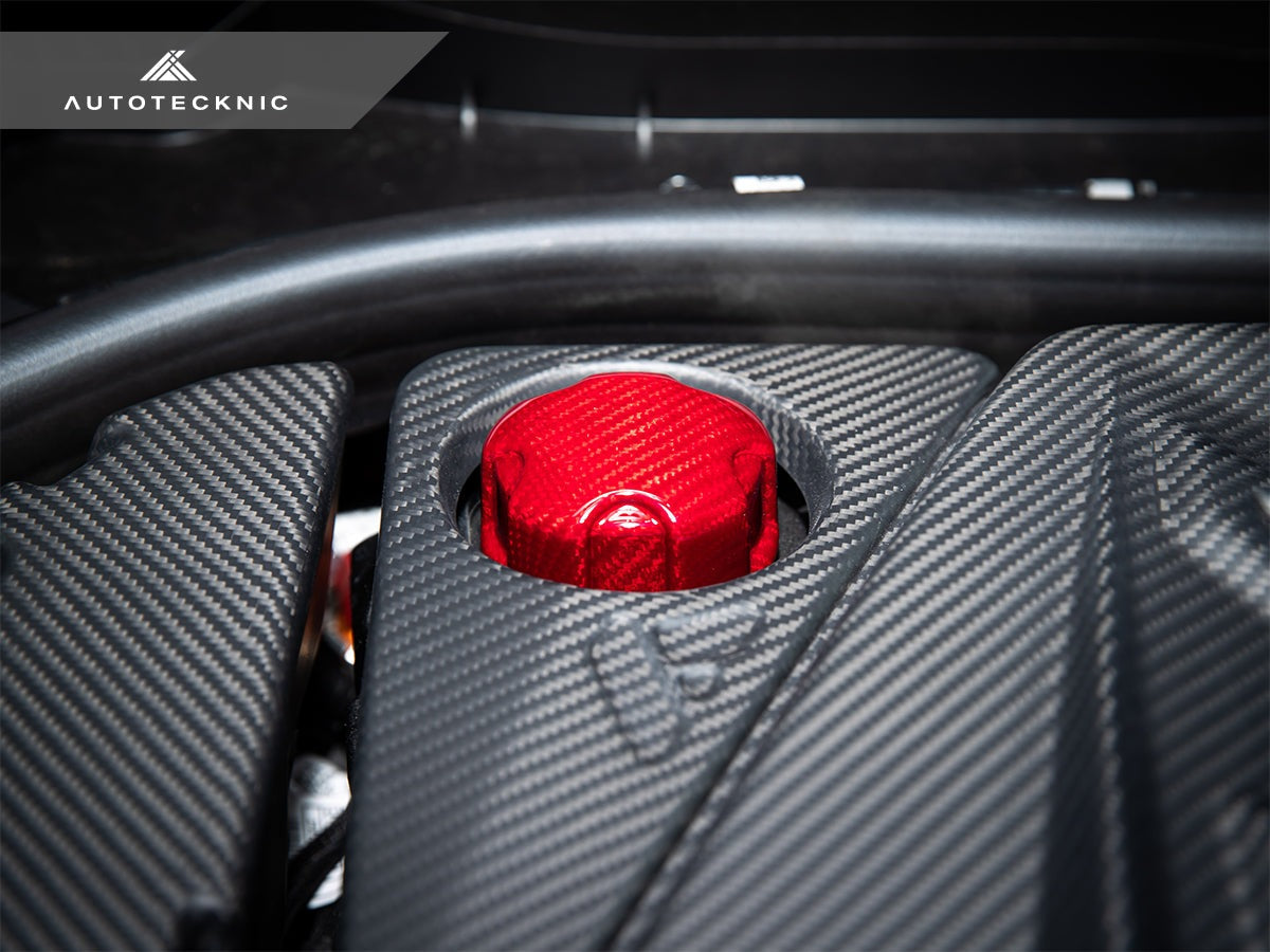 AutoTecknic Dry Carbon Charge Cooler Tank Cap Cover - G80 M3 | G82/ G83 M4