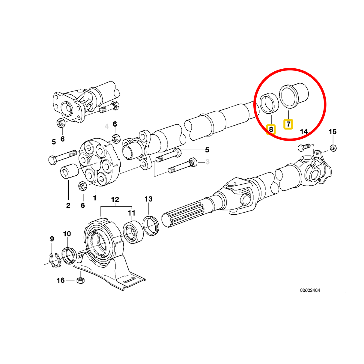 BMW Driveshaft Clamping Ring - 26117514037