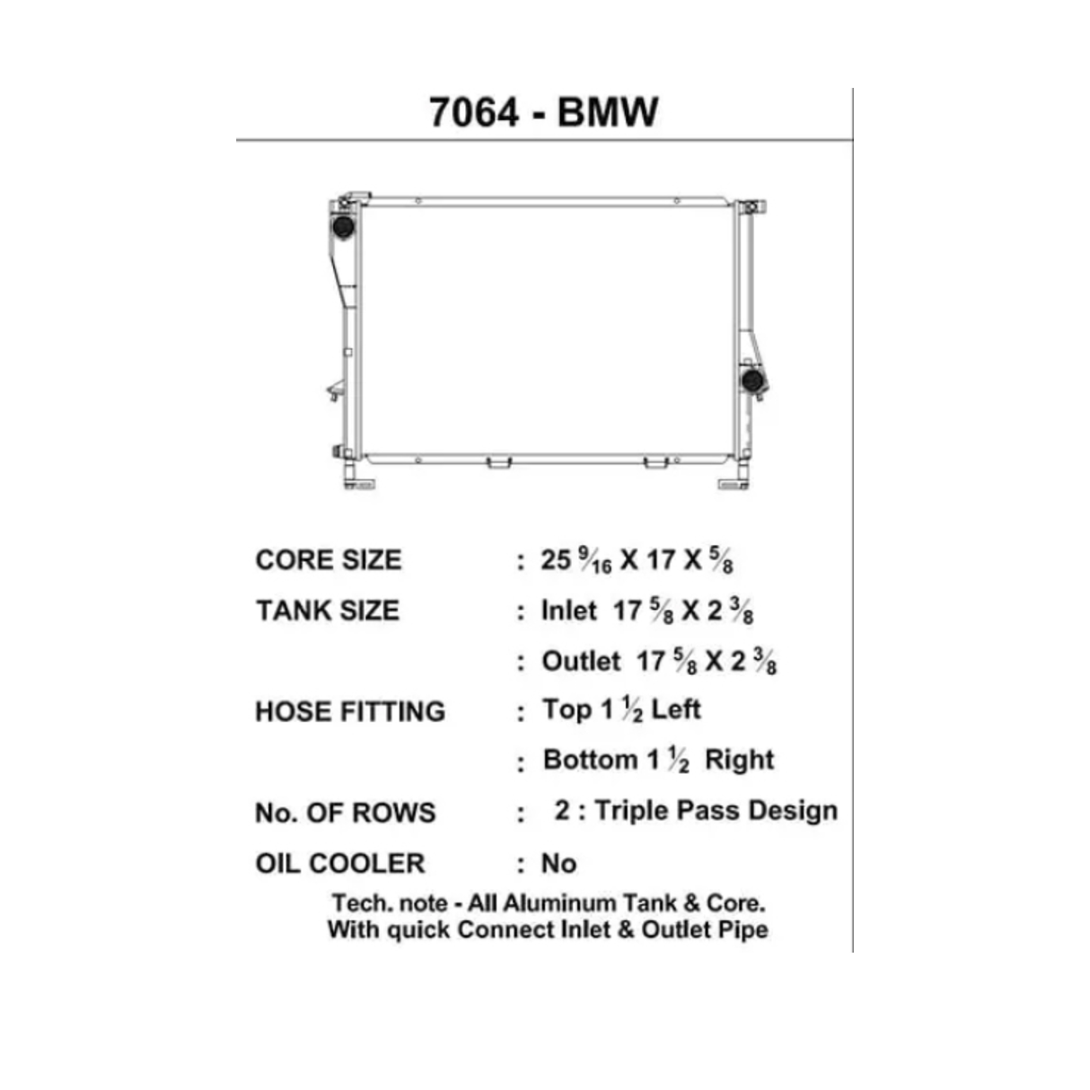 CSF E39 Aluminum Radiator