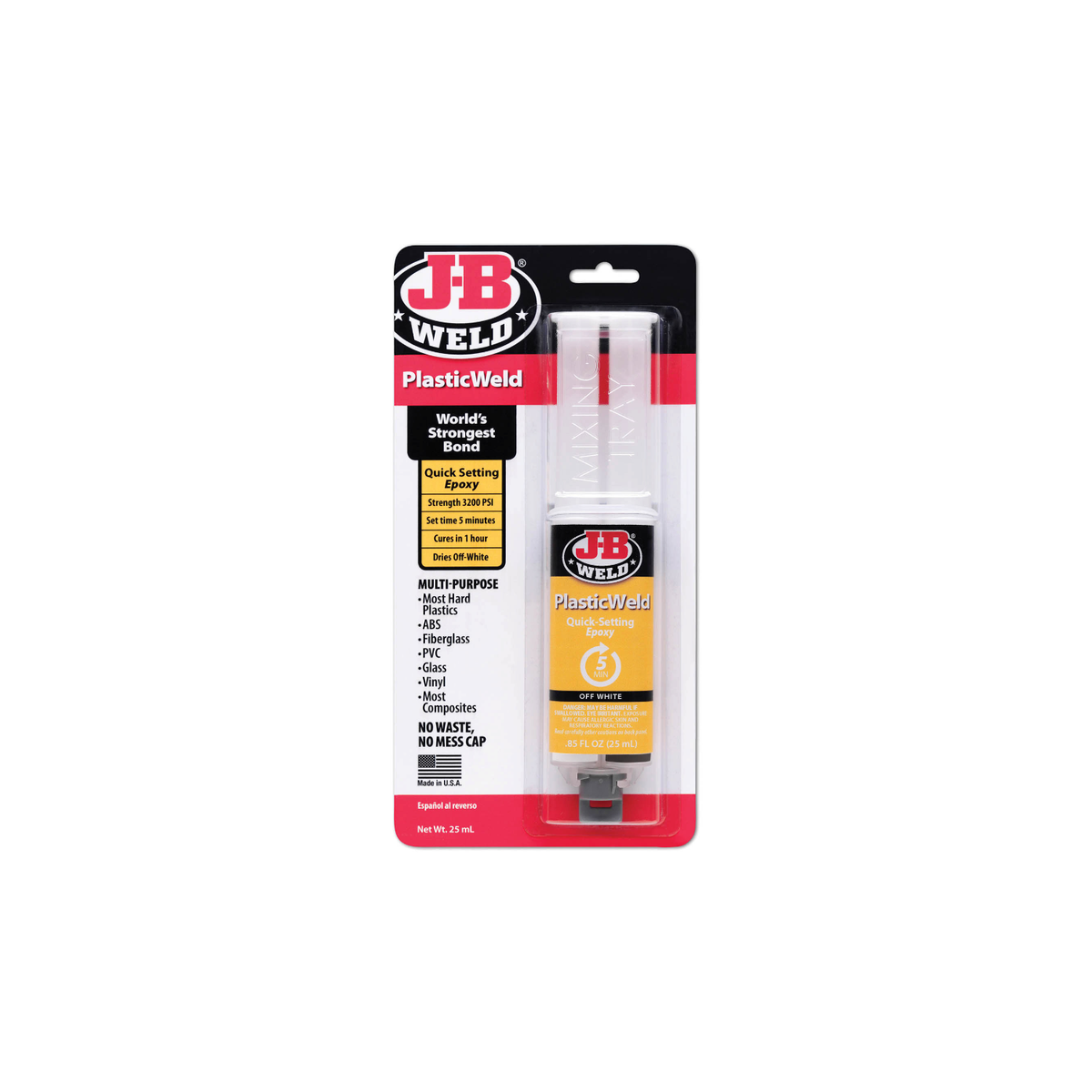 J-B WELD PLASTICWELD - 5 MINUTE EPOXY - Reiniging