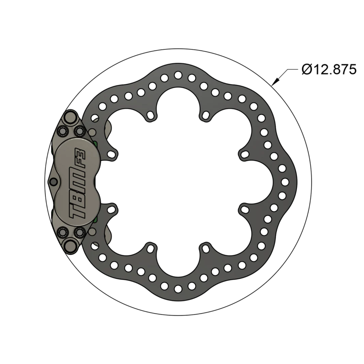 TBM Brakes BMW G80 G82 G83 G87 M2 M3 M4 Drag Racing Brake Kit (Rear)