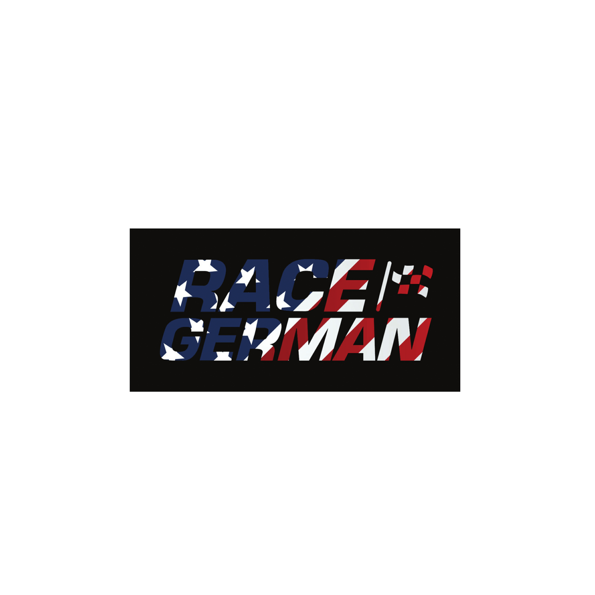 Spangled Race German Sticker