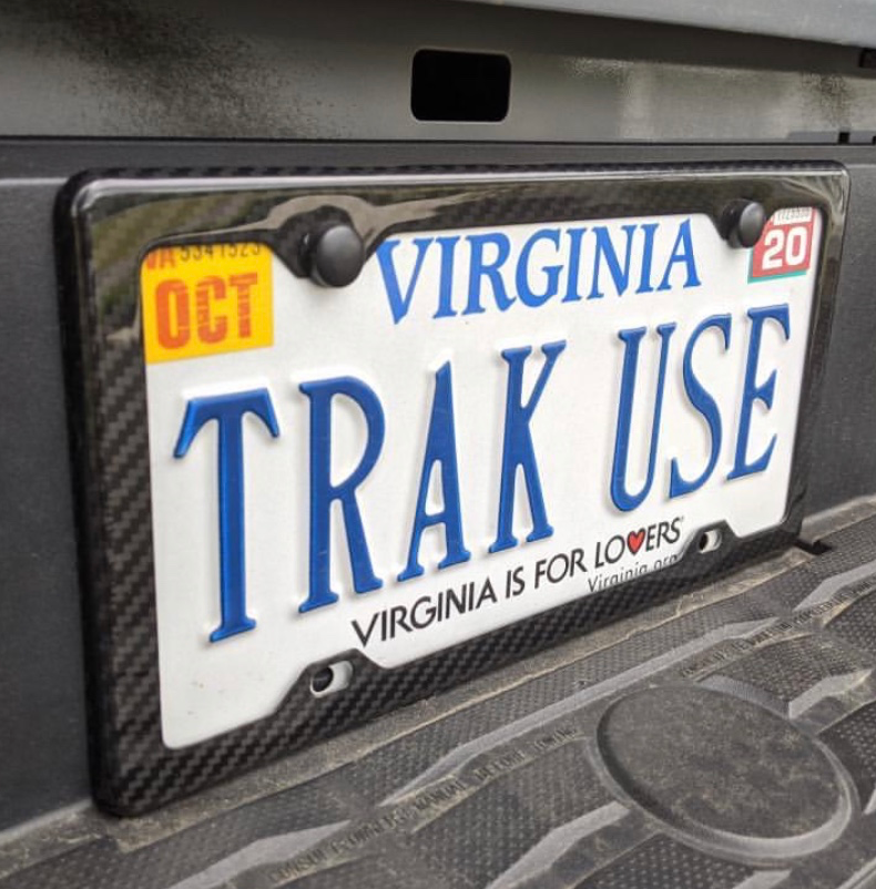 Carbon Fiber License Plate Frame