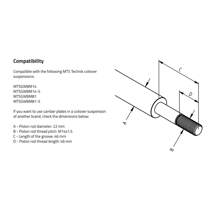 MTS Technik E34 Camber/Caster Plates