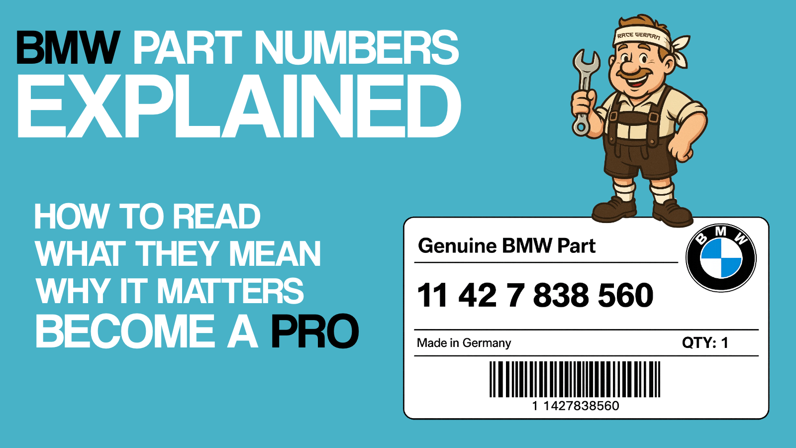 BMW Part Numbers Explained