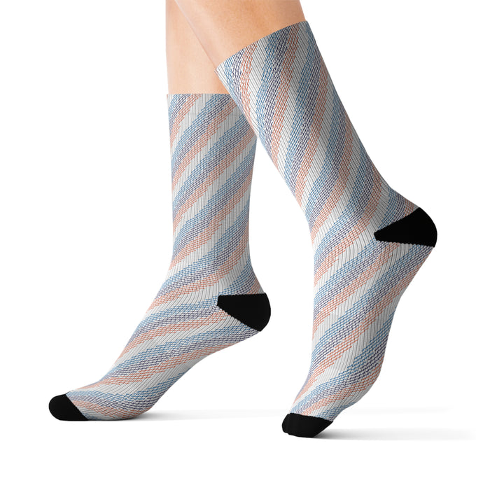 Mtech Pattern Style Socks (White)