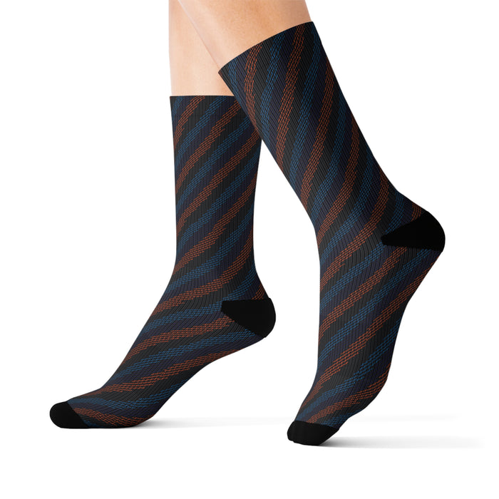 Mtech Pattern Style Socks (Black)