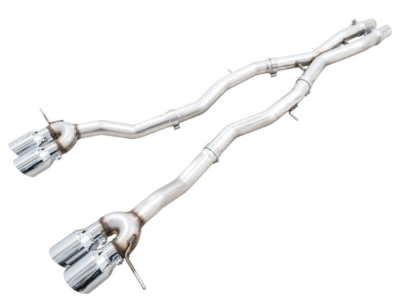 AWE Track Edition Catback Exhaust for BMW G8X M3/M4 - Chrome Silver Tips