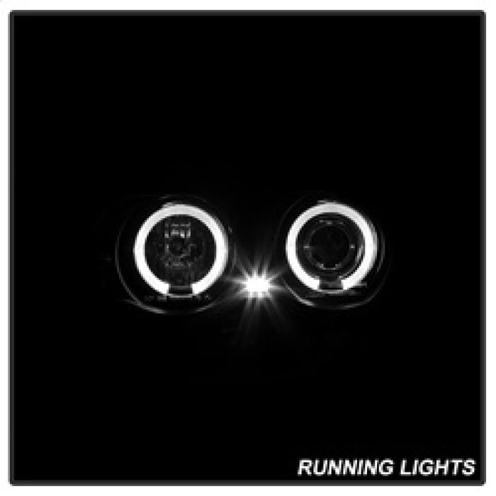 Spyder 99-01 BMW E46 3 Series 4DR Projector Headlights 1PC LED Halo (PRO-YD-BMWE46-4D-HL-AM-BSM)