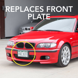 Genuine BMW E46 Front Plate Filler (Non M/ZHP)