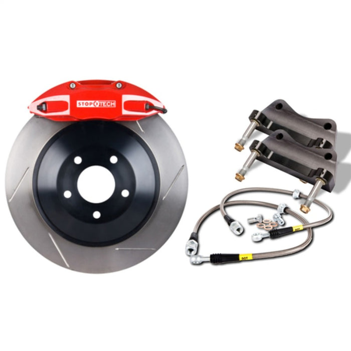 StopTech BMW E36/46 Exc. M Front Touring BBK w/ Red Caliper and Slotted Rotors