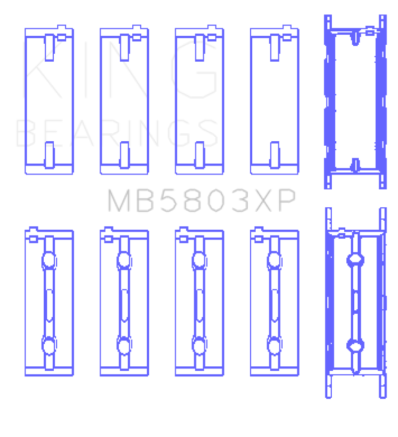 King BMW S65B40A / S85B50A (Size Standard) Connecting Rod Bearing Set (Set of 2) main image 0