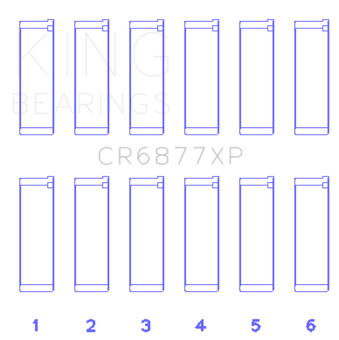 King BMW S54B32 (Size +.50mm) Connecting Rod Bearing Set