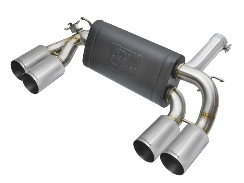 aFe MACHForce XP 3in - 2 1/2in Axle Back 304SS Exhaust w/ Polished Tips 16-17 BMW M2 (f87)