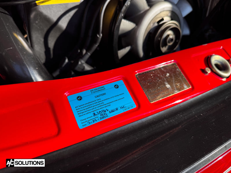 A/C Solutions Porsche 911/930 R134a Retrofit Kit (1984-1989)