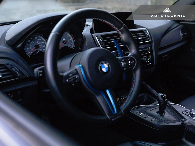 AutoTecknic Painted Steering Wheel Trim - F87 M2 | F80 M3 | F82/ F83 M4 | F10 M5 LCI | F06/ F12/ F13 M6