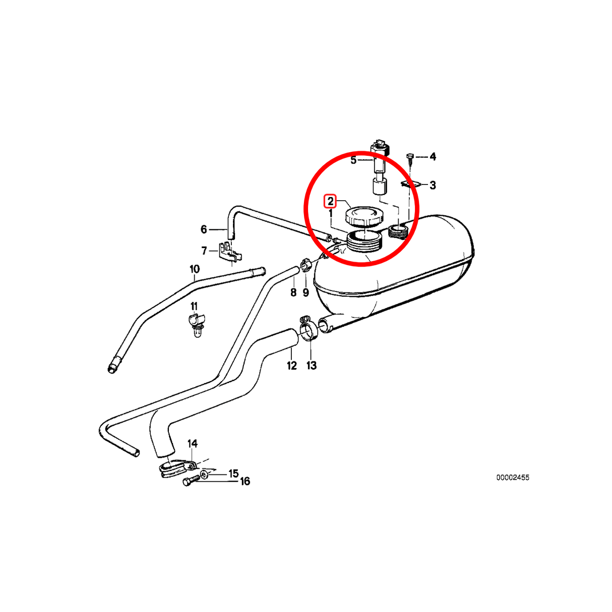 BMW Early Model Coolant Reservoir Cap - 17114379047