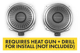 BACKORDERED - SHIPS SECOND HALF OF SEPTEMBER- RECOMMEND YOU ORDER NOW TO LOCK IN DISCOUNT AND LIMITED FUTURE INVENTORY - Bavsound Ghost Underseat Subwoofers for BMW, V3, 2 Ohm, Pair [REQUIRES HEAT GUN & DRILL]