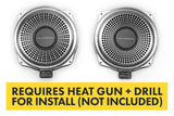 Bavsound Ghost Underseat Subwoofers for BMW, V2, 4 Ohm, Pair [REQUIRES HEAT GUN & DRILL]