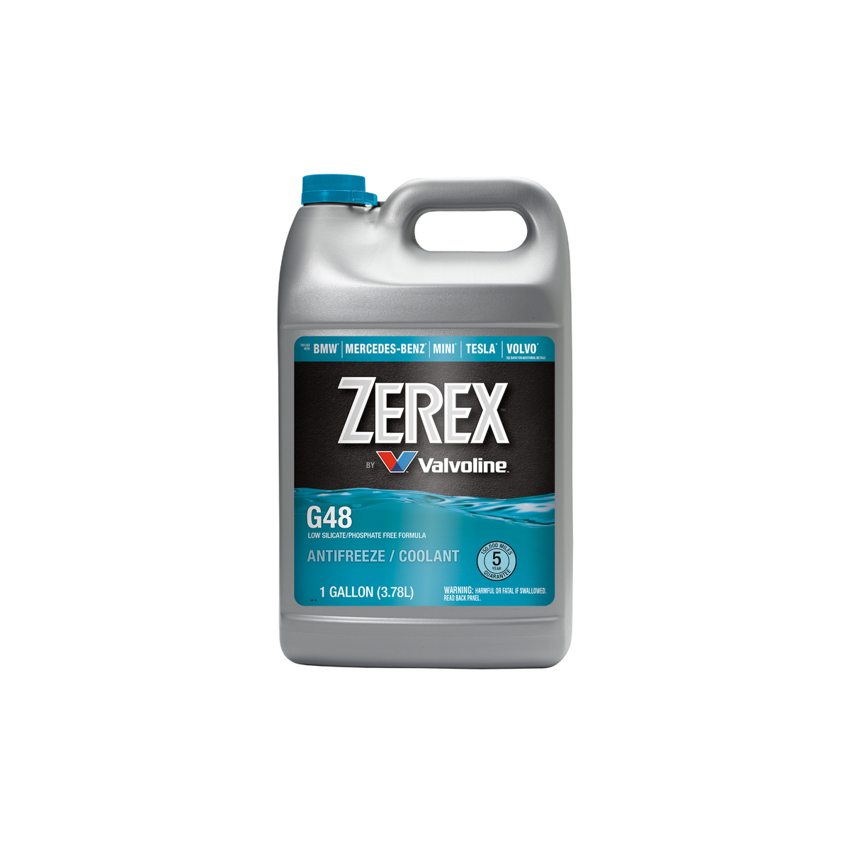 Valvoline Zerex G48 Blue Antifreeze/Coolant - 1 Gallon, Prediluted For BMW