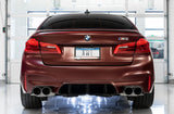 AWE Tuning 18-19 BMW M5 (F90) 4.4T AWD Axle-Back Exhaust - Track Edition (Chrome Silver Tips)