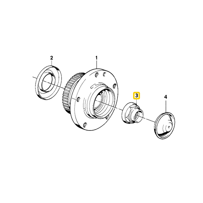 BMW Front Axle Nut - 31211128336