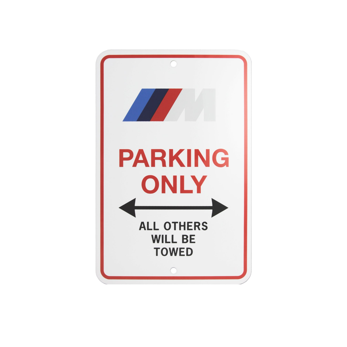 Genuine BMW ///M Parking Only Sign - 82125B4FE90