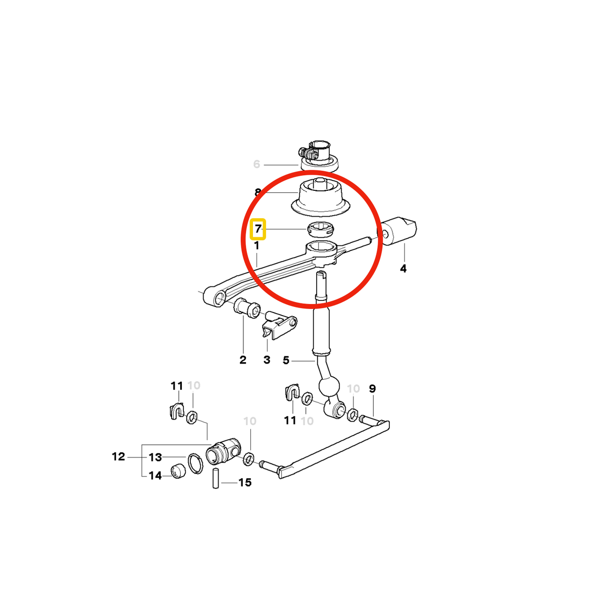 BMW Shifter Cup Bearing - 25111220600