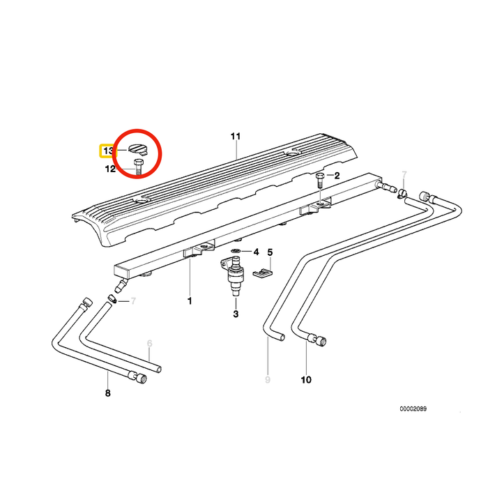 BMW Engine Beauty Cover Cap 11121726089