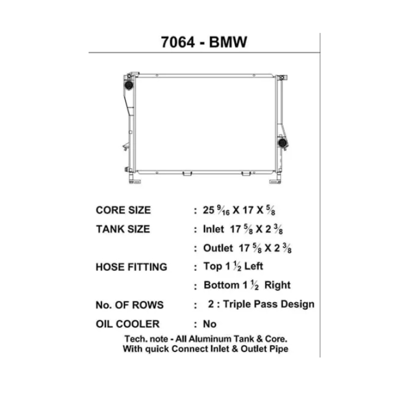 CSF E39 Aluminum Radiator