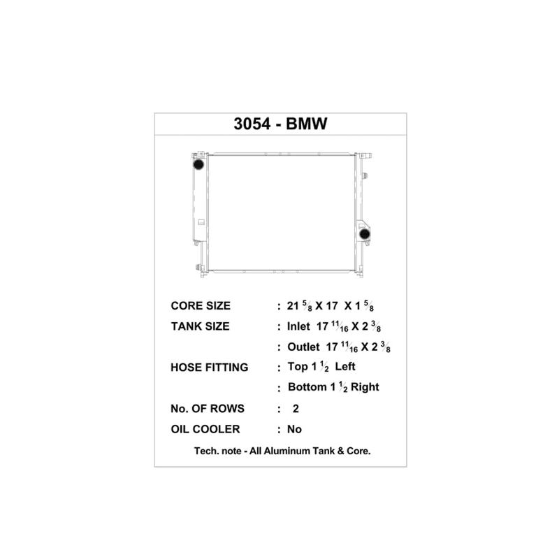 CSF E30 Aluminum Radiator