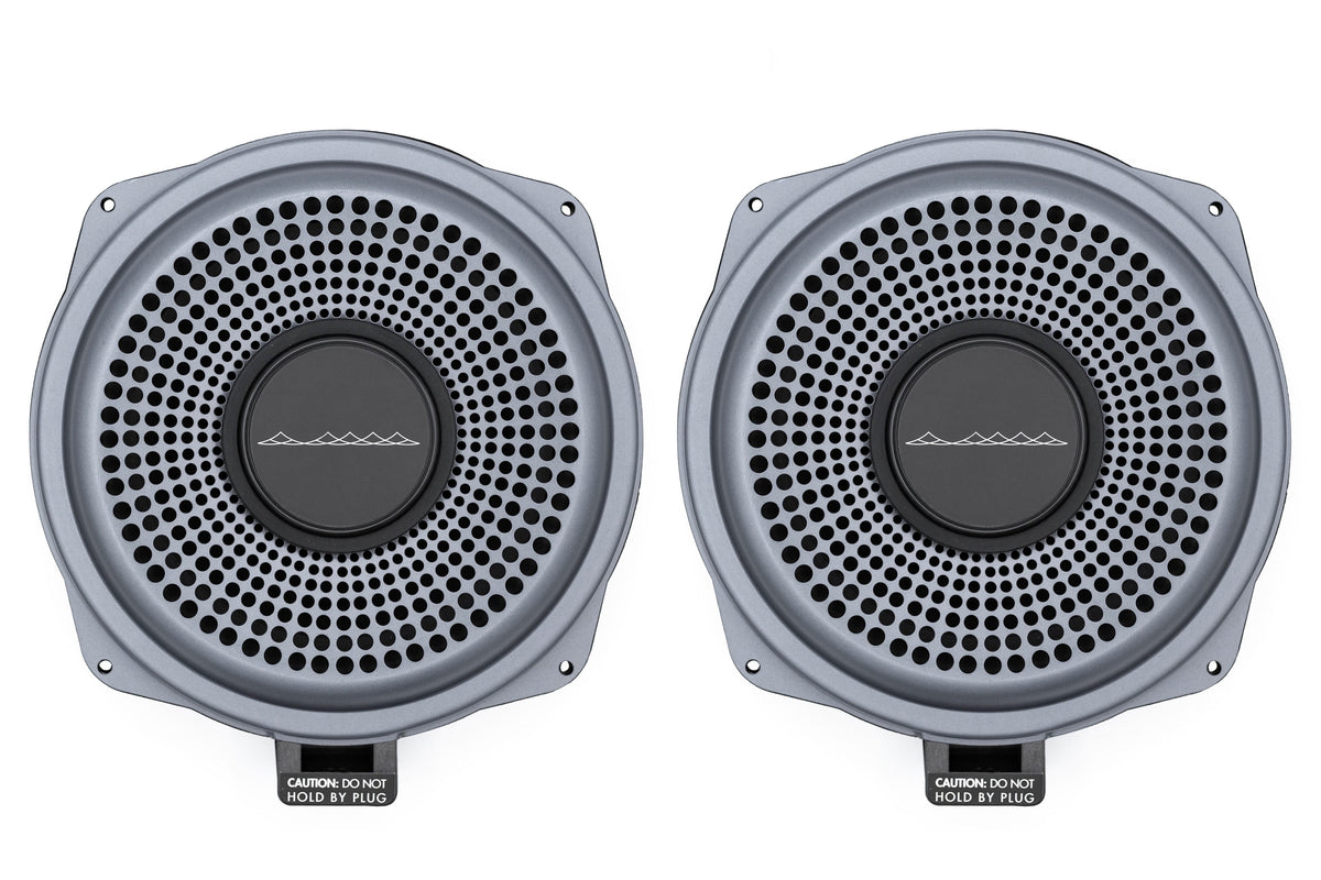 BACKORDERED - SHIPS SECOND HALF OF SEPTEMBER- RECOMMEND YOU ORDER NOW TO LOCK IN DISCOUNT AND LIMITED FUTURE INVENTORY - Bavsound Ghost BMW Underseat Subwoofer V3, 8 Ohm, Pair
