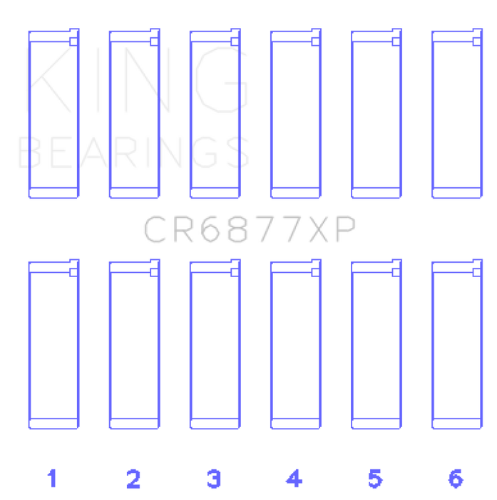 King Engine Bearings BMW S54B32 3.2L (Size STDX) Connecting Rod Bearing Set