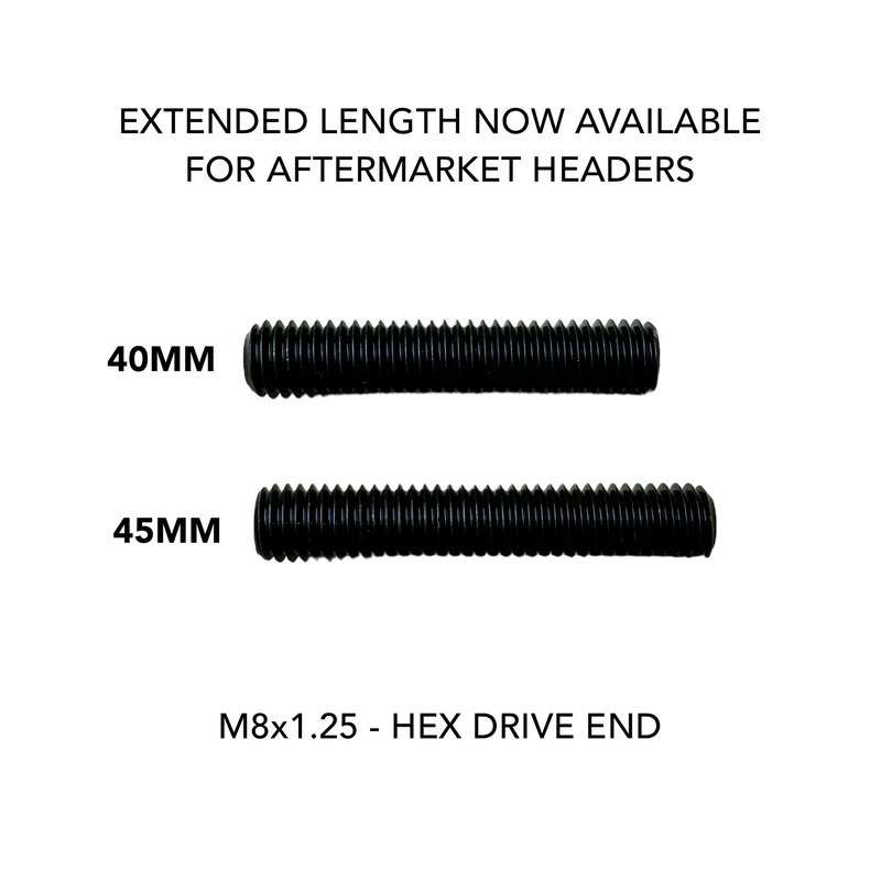 Extended BMW Exhaust Manifold Studs (M8)