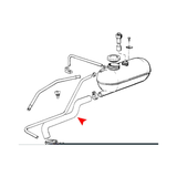 Coolant Expansion Tank Hose - 11531289257