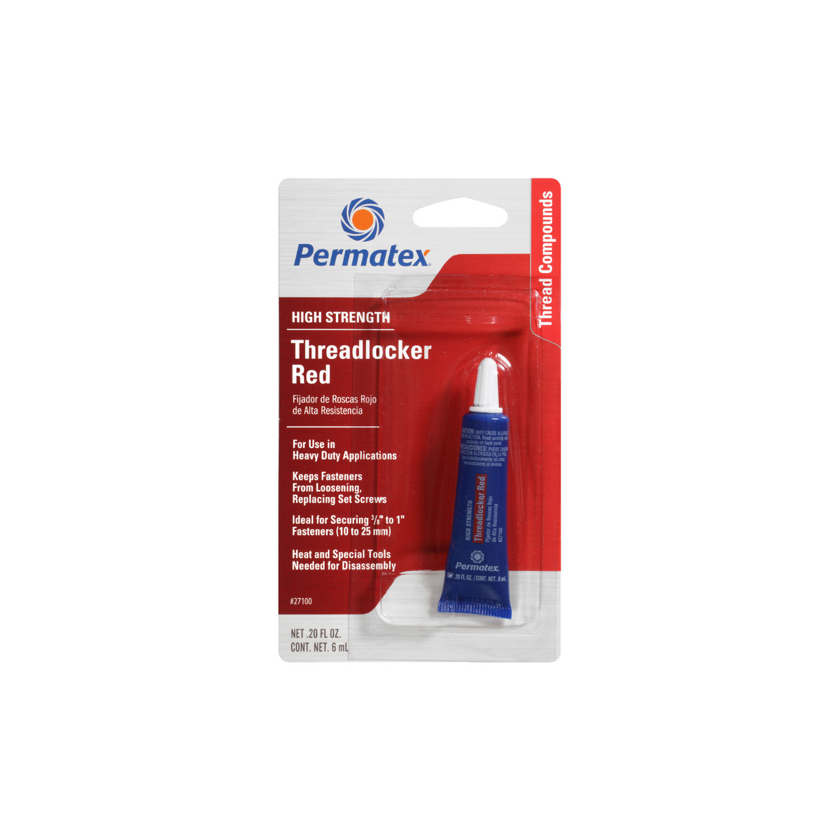 Permatex Red Thread Locker - High Strength — Race German