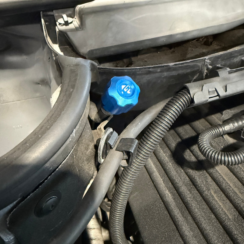 BMW Billet AC Service Port Caps