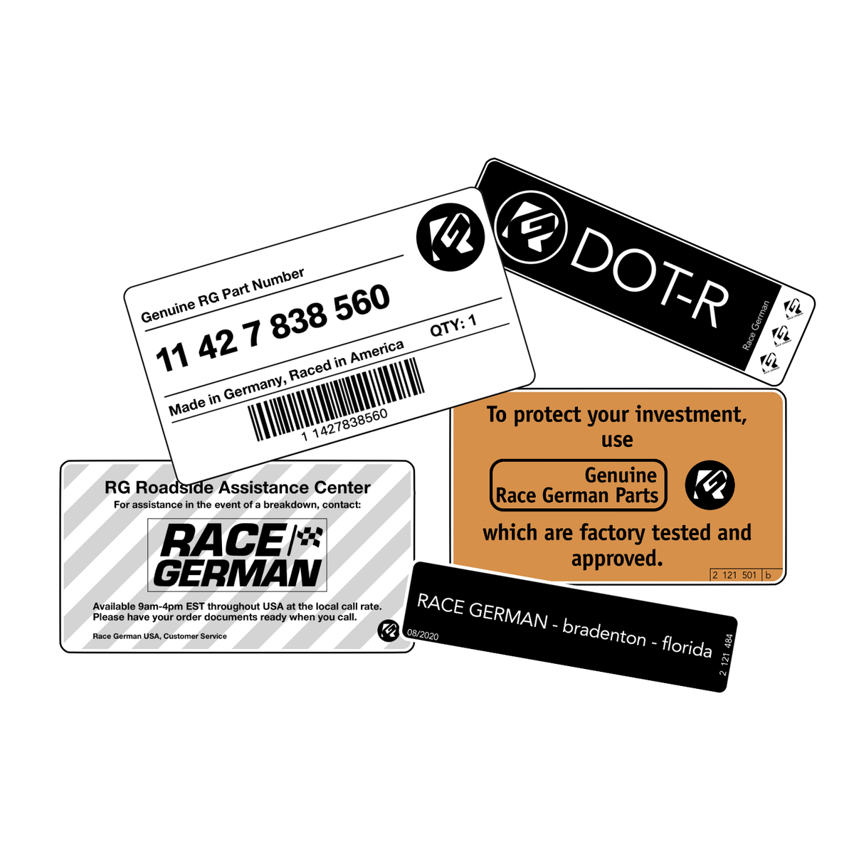 Race German OE Sticker Pack
