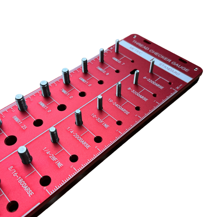 Deluxe Metric/Standard Thread Pitch Checker Board — Race German