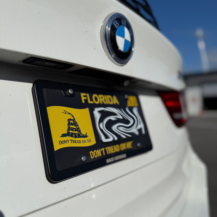 Race German Slim License Plate Frame