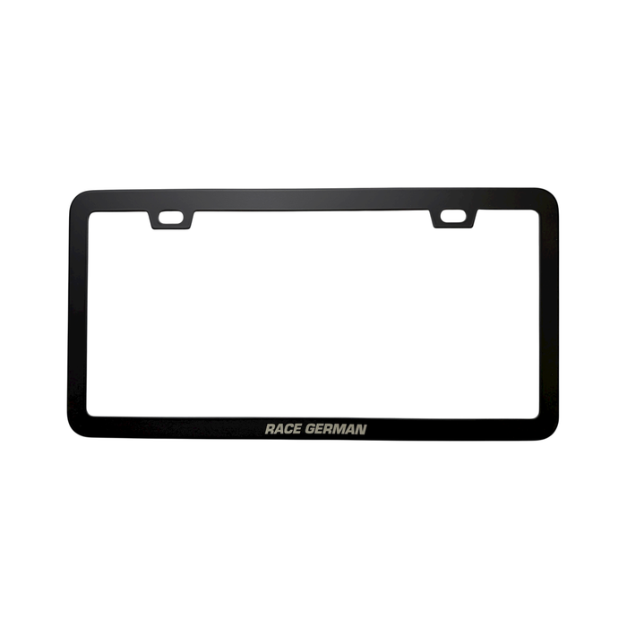 Race German Slim License Plate Frame