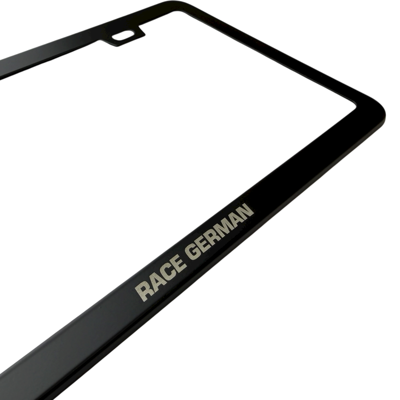Race German Slim License Plate Frame