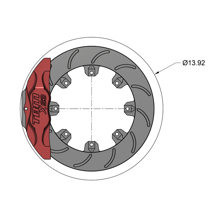 TBM Brakes E46 M3 XS3 Big Brake Kit (Rear)