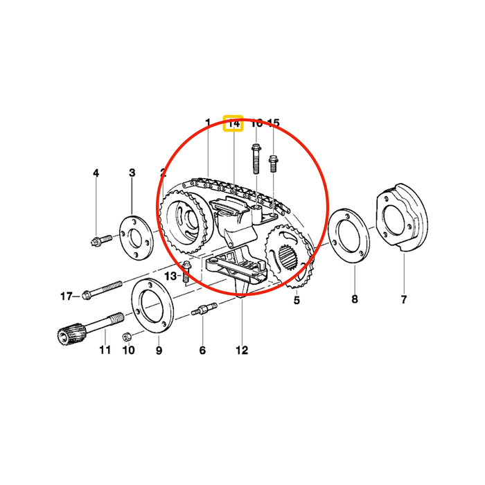 BMW Upper Timing Chain Tensioner - 11311738700