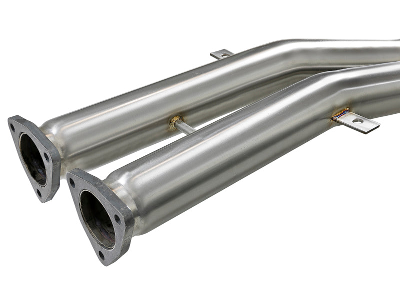 aFe MACH ForceXP 2.5 IN 304 Stainless Steel Cat-Back Exhaust System w/ Black Tips 01-06 BMW M3 (E46)