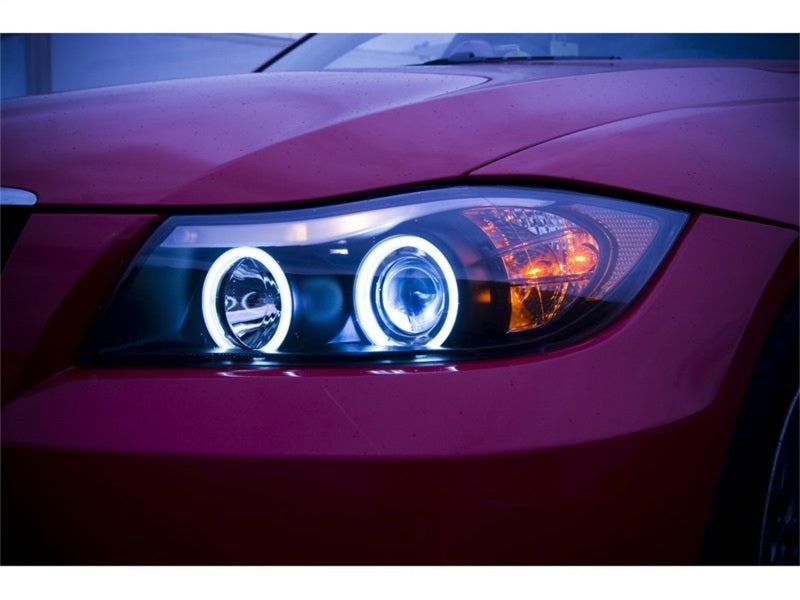 Spyder BMW E90 3-Series 06-08 4DR Projector CCFL Halo - Eyebrow Bulb Blk- PRO-YD-BMWE9005-CCFL-BK