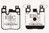 EBC 14-18 BMW M3 3.0 Twin Turbo (F80) Redstuff Rear Brake Pads