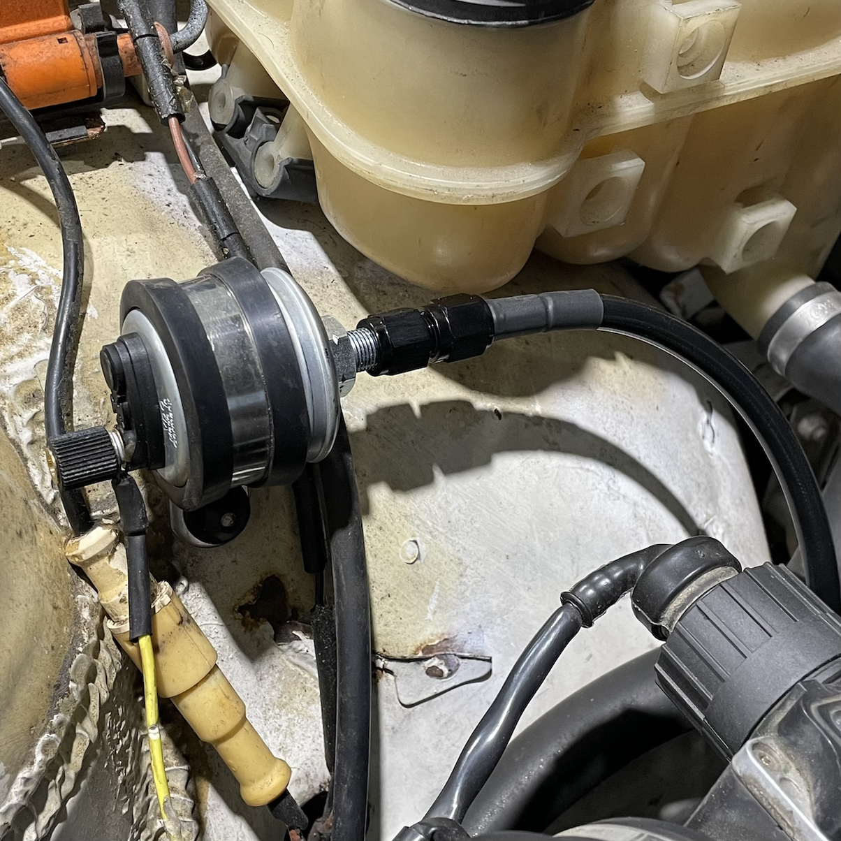 Oil Pressure Relocation Kit — Race German