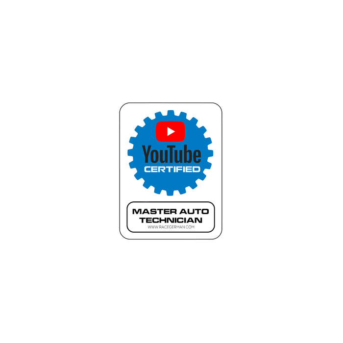 Yt Certified Master Tech Sticker